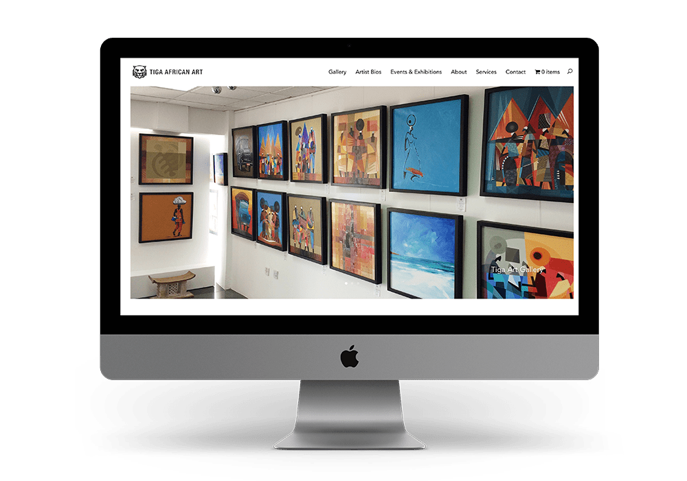 art gallery website design